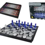 Ajedrez / Damas / Backgamon 3 en 1 Magnetico Acrilico