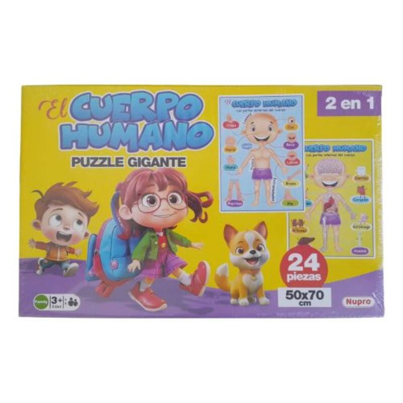 Puzzle Cuerpo Humano 2 en 1 x24