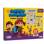 Puzzle Cuerpo Humano 2 en 1 x24